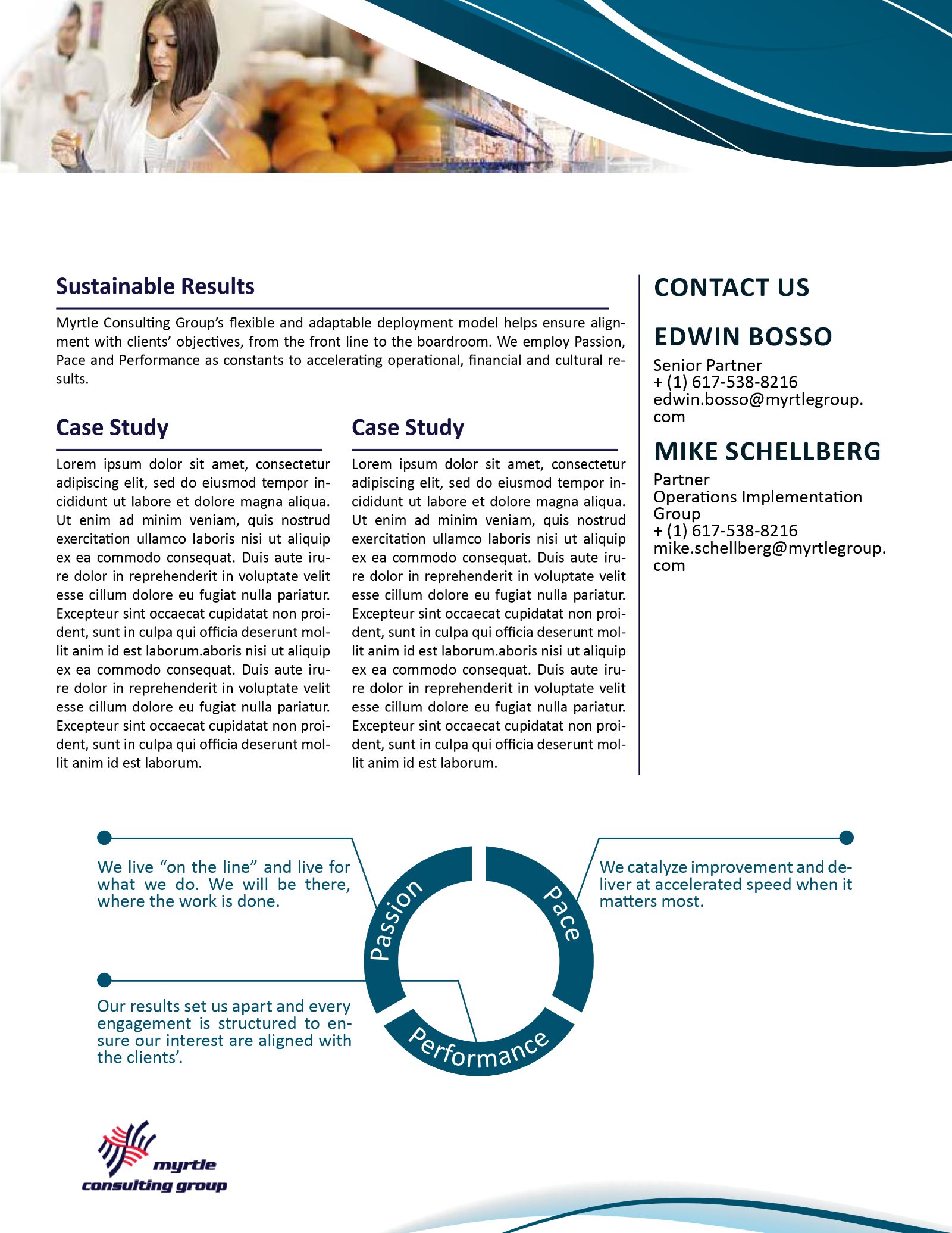Myrtle capabilities document page with charts