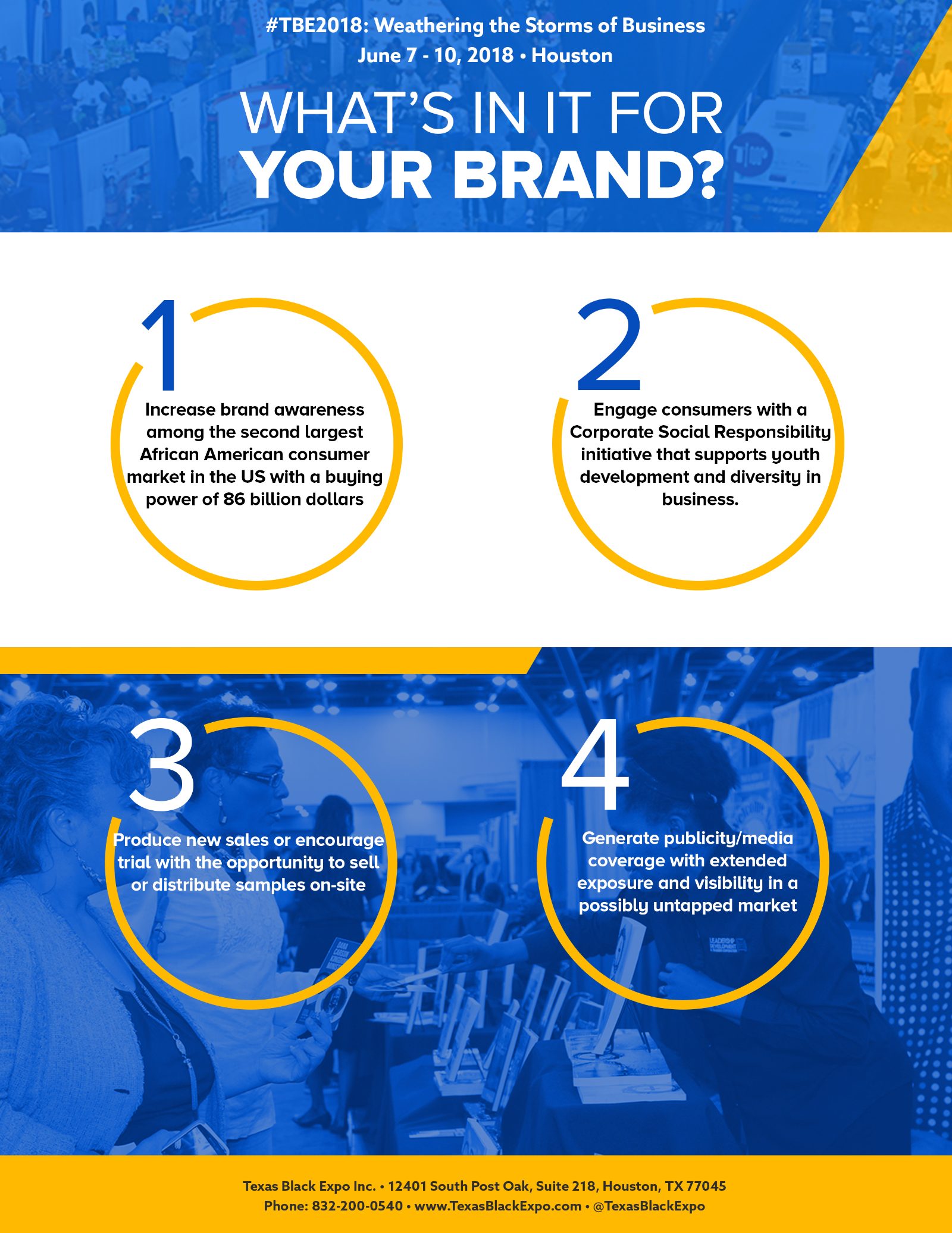 TBE sponsorship package, what's in it for your brand